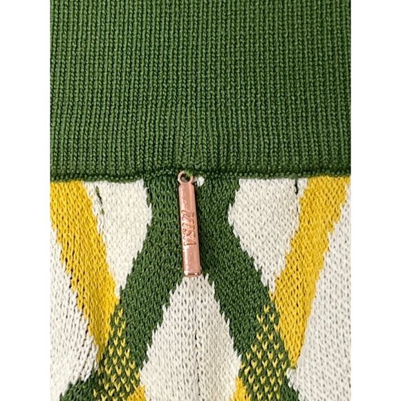 Misa Los Angeles Rialta Pants in Limoncello Geo Large New Womens Knit Trousers - Picture 7 of 14